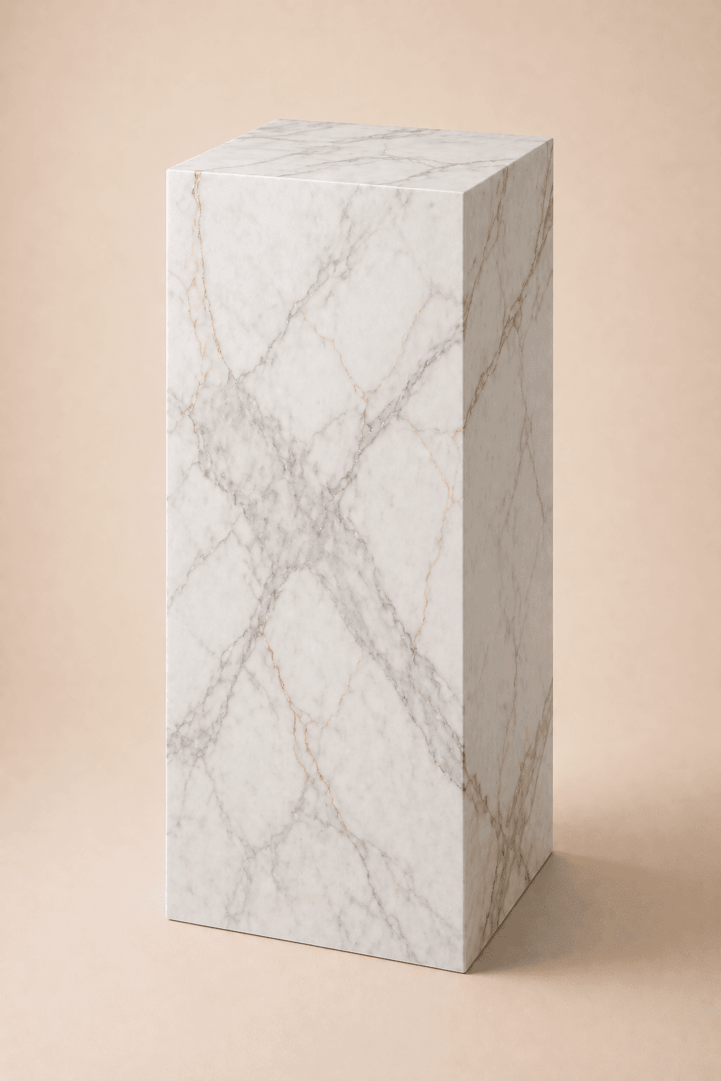 Calcutta Marble Laminate Pedestal No. 22